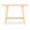 Mesa alta de madera estilo rústico