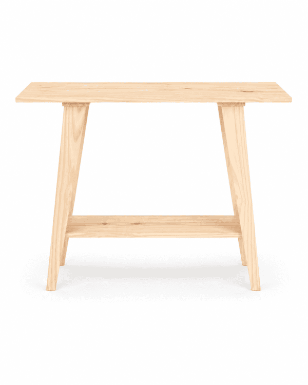 Mesa alta de madera estilo rústico