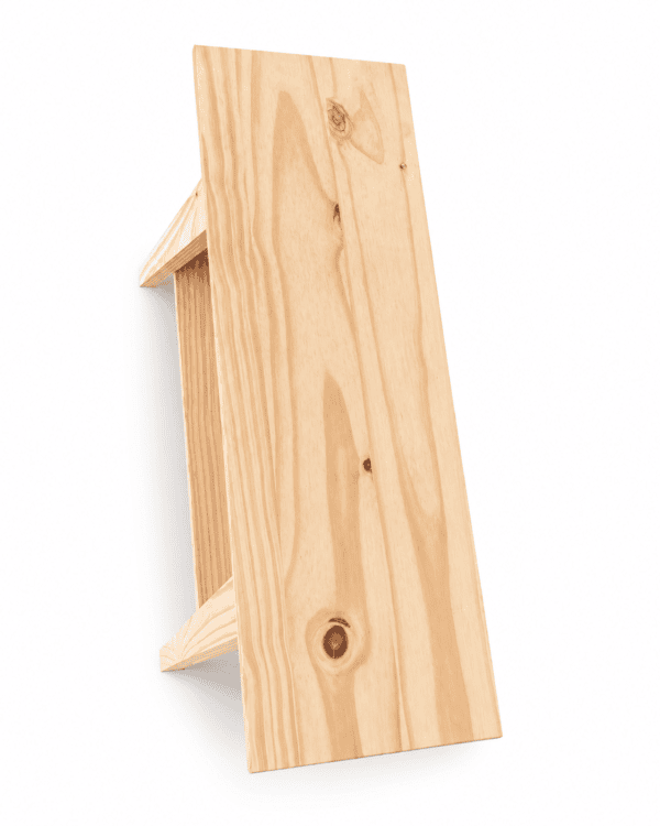 Mesa alta de madera estilo rústico