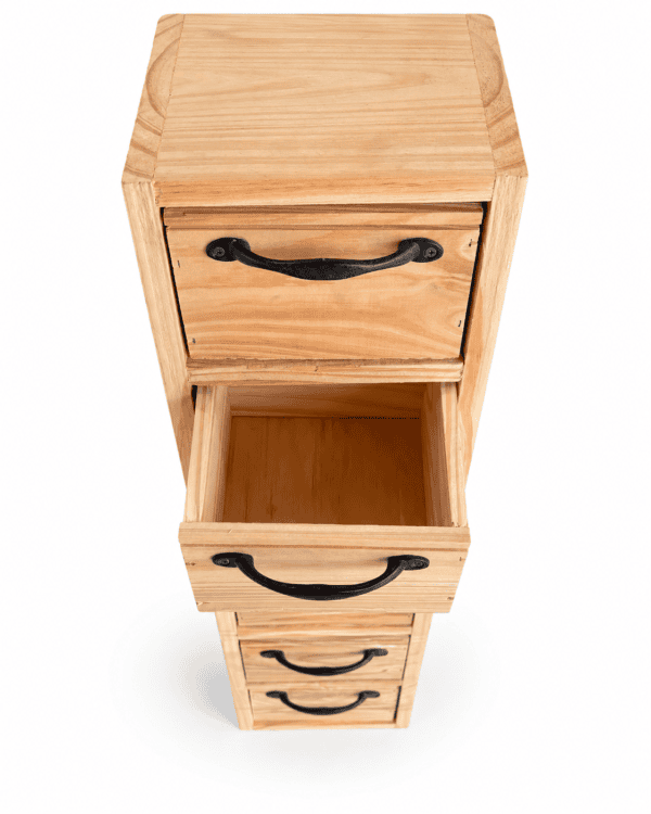 Cajonera organizadora de madera con 6 cajones