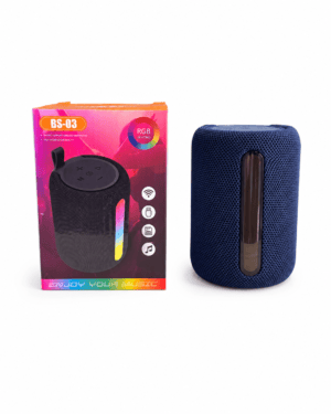 Parlante Bluetooth Portátil BS-03 con Luces RGB