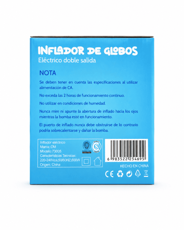 ChatGPT Image 30 jul 2026, 16_56_05 (2) Inflador Eléctrico de Globos Doble Salida OM