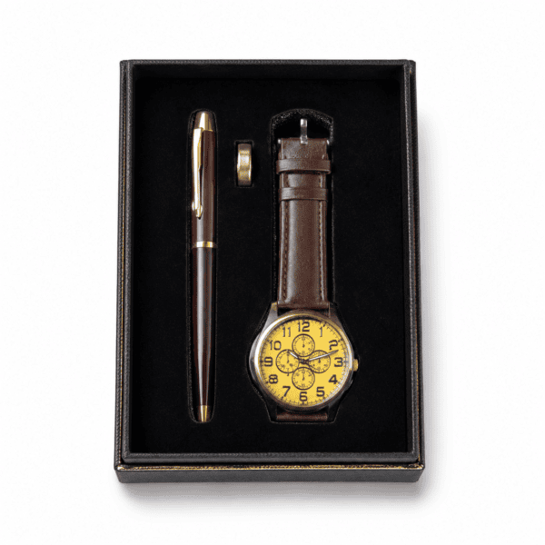 ChatGPT Image 31 jul 2026, 10_19_31 (2) Set de Regalo para Hombre: Reloj, Bolígrafo y Anillo
