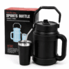 Sports Bottle térmica con capacidad de 1200 ml + vaso de 140 ml