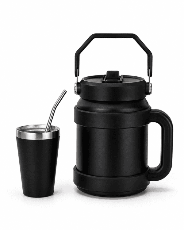 Sports Bottle térmica con capacidad de 1200 ml + vaso de 140 ml