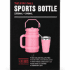 Sports Bottle térmica con capacidad de 1200 ml + vaso de 140 ml