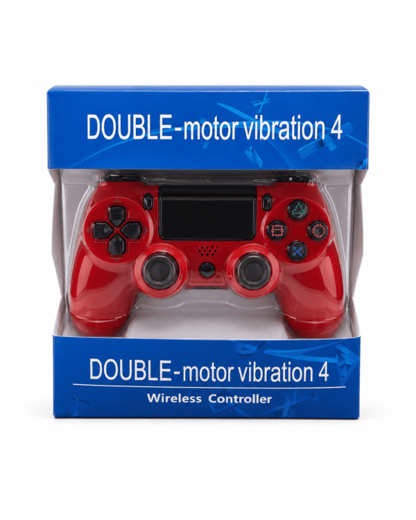 Joystick Inalámbrico con Doble Vibración – Color Rojo