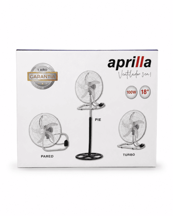 ChatGPT Image 13 ago 2026, 10_58_32 Ventilador Aprilia 3 en 1 – 18” 100W