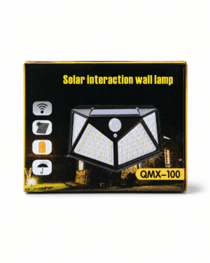 Lámpara Solar de Pared QMX-100 con Sensor de Movimiento