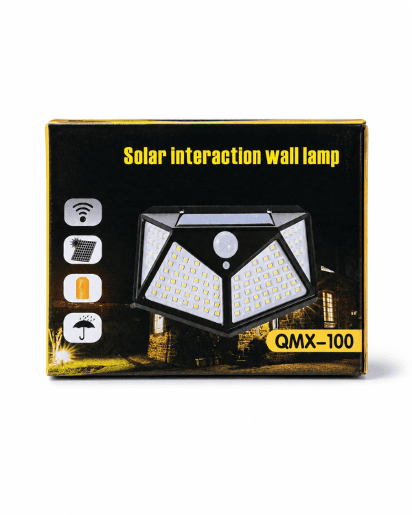 Lámpara Solar de Pared QMX-100 con Sensor de Movimiento