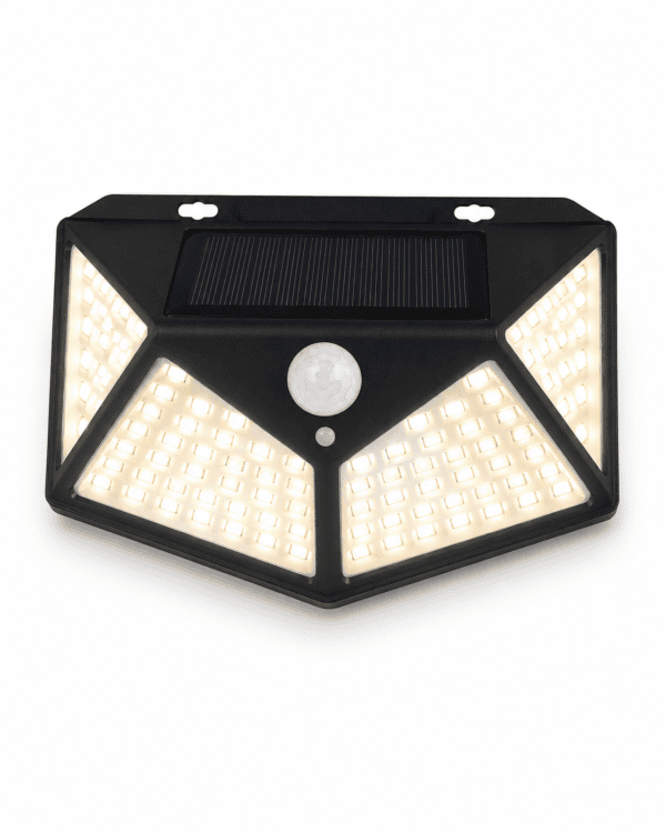 Lámpara Solar de Pared QMX-100 con Sensor de Movimiento