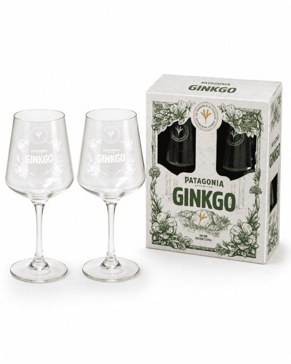 ChatGPT Image 14 ago 2026, 14_41_42 Set de 2 Copas Patagonia Ginkgo – Edición Dry Gin