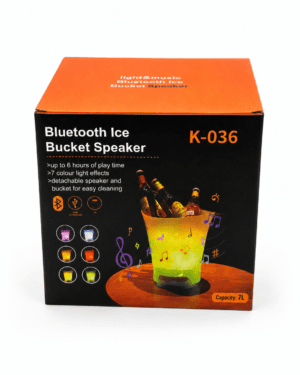 Balde Hielera con Parlante Bluetooth K-036 – 7L