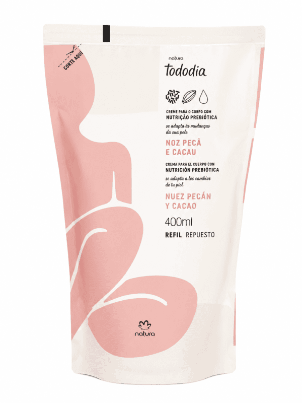 Repuesto Crema Corporal Natura Tododia Nuez Pecán y Cacao – 400 ml