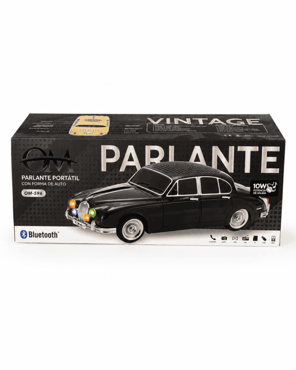 Parlante Portátil Bluetooth con Forma de Auto Vintage OM-596 – 10W