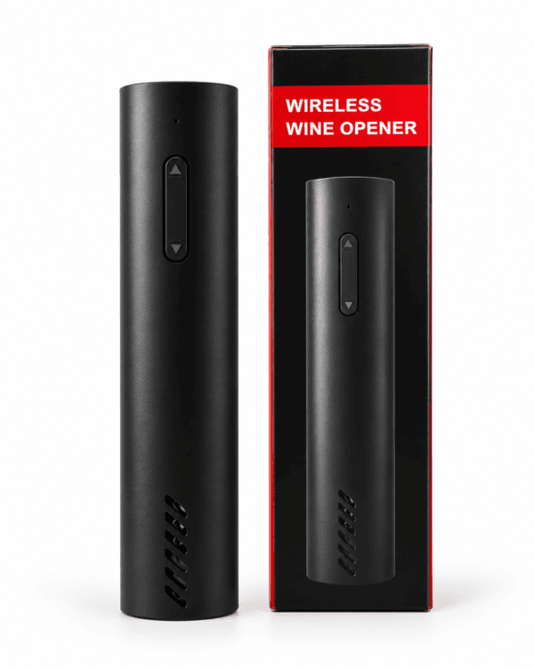 Abrebotellas inalámbrico con su caja Sacacorchos Eléctrico Inalámbrico – Wireless Wine Opener