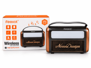Altavoz Feexot Nova Design con empaque Parlante retro Feexot